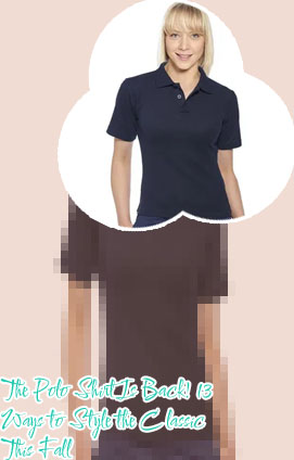 Blue polo outfit for ladies