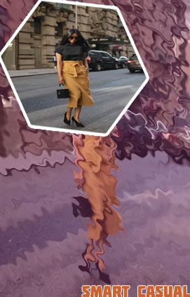 Smart casual women skirt
